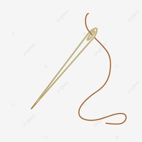 Sewing Needle Drawing, Needle And Thread Drawing, Needle Illustration, Needle Drawing, Thread Drawing, Cartoon Sewing, Claire Basler, Knitting Pin, Art Teaching