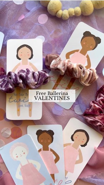 Ballerina Valentine Printable Free, Ballerina Valentines Boxes, Ballerina Valentine Cards, Ballet Valentines, Ballerina Valentines, Dance Valentines, Dance Teacher Tools, Things To Make Crafts, Free Valentine Cards