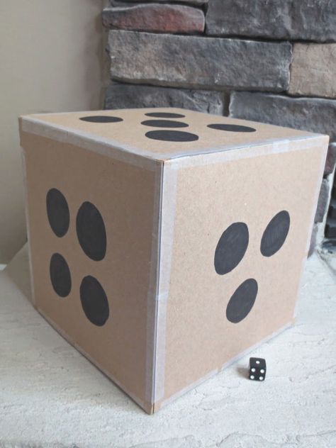 DIY Giant Dice for Class Games - Kids Bible Teacher Giant Dice, 3d Dice, The Narrow Gate, Park Activities, Diy Dice, Post Prom, Giant Paper Flower, Bible Teacher, Kindergarden Activities