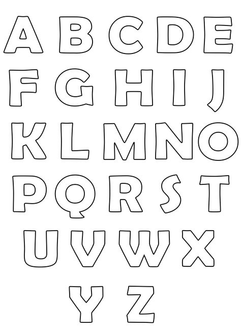 Printable Letter Stencils, Large Printable Letters, Letter Standee, Letter Stencils Printables, Stencil Lettering, Alphabet Letter Templates, High School Art Lessons, Classroom Makeover, Printable Alphabet Letters