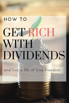 Investing comes with so many options to make money. One of my favorites is dividend investing. Here is how people use dividends to generate massive passive income! Income Budget, Investment Strategy, Savings Ideas, Getting Rich, Dividend Investing, Rich Dad Poor Dad, Money Financial, Emotional Freedom, Life Changing Books