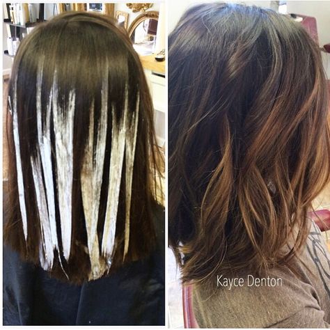 Balayage Hand Painted Highlights. Schwarzkopf Blonde Me. Dark Brown with  Caramel Bob Pendek, Caramel Highlights, Balayage Hair Blonde, Hair Color And Cut, Hair Color Balayage, Ash Blonde, Brunette Hair, Great Hair, Ombre Hair