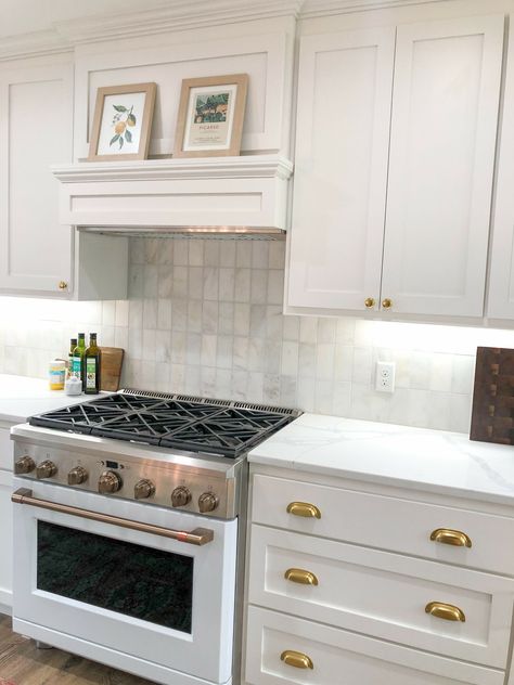 Kitchen Remodel: Before & After Old Home Kitchen Remodel, Galley Kitchen White Cabinets, Cabinet Refacing Before And After, White Kitchen Caninets, Kitchen Renovation Before And After, Kitchen Counter Lamp, Kitchen Renovation Hacks, White Galley Kitchen, Pantry Door Storage