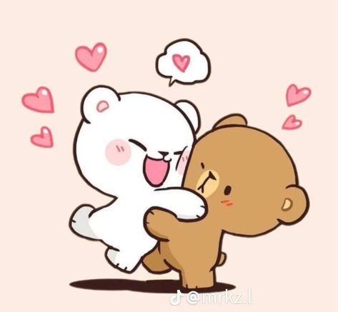 Get Off Work, Milk & Mocha, Bear Drawing, Cute Bear Drawings, Be The Reason, Off Work, Cute Doodles Drawings, Cute Love Cartoons, Dessin Adorable