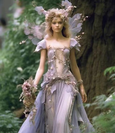 Midsummer Nights Dream Dress, Moss Fairy Costume, Midsummer Nights Dream Aesthetic Outfit, Fae Aesthetic Clothes, Fae Ball, Fae Costume, Adult Fairy Costume, Faerie Aesthetic, Summer Fairy