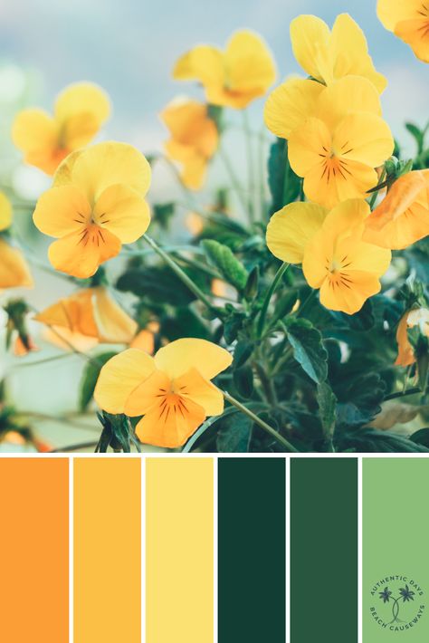 Feb 252020Yellow Flowers Color PaletteColor Palette InspirationColor InspirationFor the HomePaint Color IdeasWedding Color Ideas Flowers Color Palette, Yellow Color Palette, Yellow Palette, Color Palette Yellow, Color Schemes Colour Palettes, Green Palette, Flowers Color, Color Palette Bright, Green Colour Palette