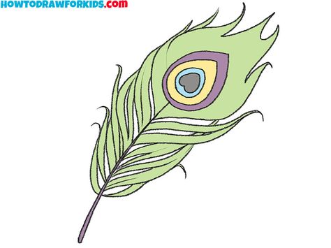 I invite you to a lesson in which I will show you how to draw a peacock feather. I am sure that this lesson will be... Peacock Feather Drawing, 3d Art Painting, Peacock Feather Art, Feather Drawing, Easy Drawing Tutorial, Drawing Tutorials For Kids, Coloring Supplies, Easy Drawings For Kids, Feather Art