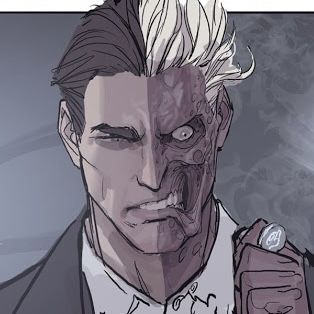 Two Faced Batman, Dc Comics Two Face, Two Face Dc Comics Art, Batman Two Face Art, Villain Face Reference, Two Face The Dark Knight, Two Face Dc Art, Two Face Icon Dc, Harvey Dent Two Face Fanart