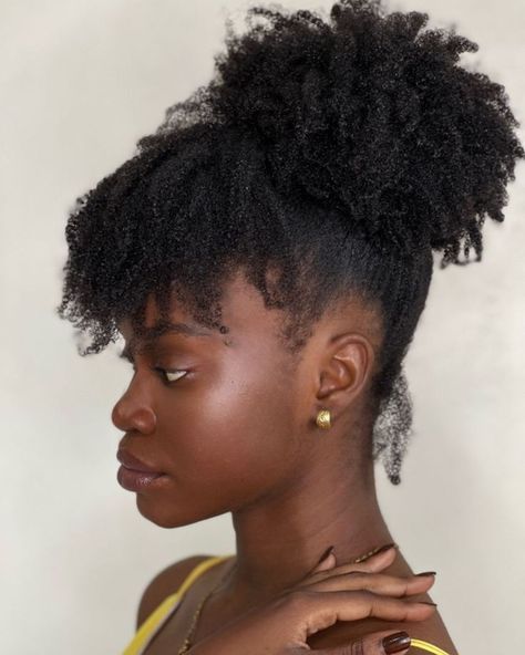 Cute Afro Puff Hairstyles To Try in 2025 Natural Hair Perm Rods, Afro Puff Hairstyles, Puff Hairstyles, Cute Afro, Natural Hair Puff, Hairstyle For Black Women, Cute Natural Hairstyles, Hair Puff, Natural Hair Extensions