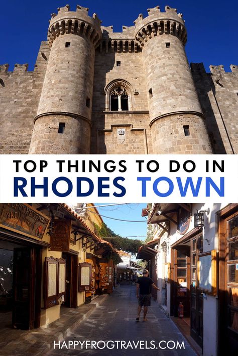 Things to do in Rhodes Town Rhodes Town, Italy Coast, Knights Hospitaller, Sea Can, Greece Holiday, Winter Destinations, Famous Buildings, Visiting Greece, Beach Bunny