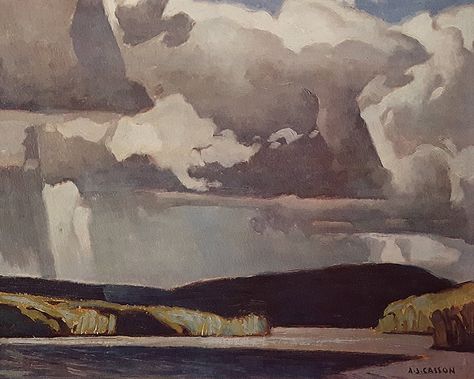 Guache Landscape, Aj Casson, A J Casson, Group Of Seven Art, Tom Thomson Paintings, Group Of Seven Paintings, Tom Thomson, Canadian Landscape, Emily Carr