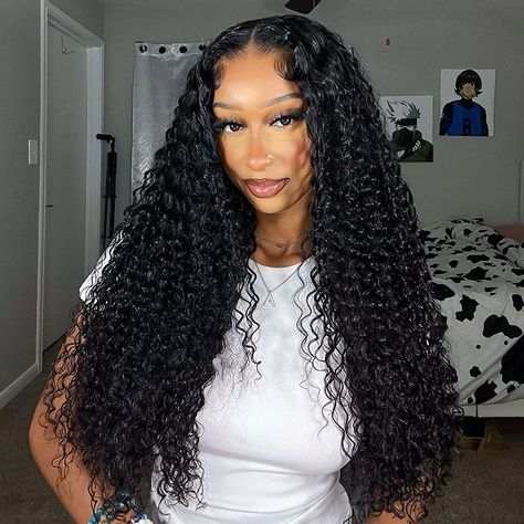 Our Tropical Deep Wave texture is BEST selling for a reason🔥♥️ ♥️♥️♥️♥️♥️♥️♥️♥️♥️♥️♥️♥️ Hair: tropical deep 5x5 closure wig 26” Shop Online ⬇️ 🛍️FOREIGNSTRANDZHAIR.COM ✨✨✨✨✨✨✨✨ #curlyhair #curlywig #deepwavehair #gluelesswig #gluelesswigs Brazilian Straight Human Hair, Affordable Wigs, Long Curly Wig, Curly Human Hair Wig, Lace Closure Wig, Closure Wig, Wig Making, Straight Human Hair, Brazilian Human Hair