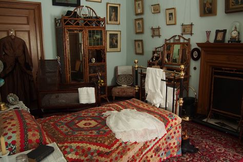 Lanhydrock | by brackenwood3 Lanhydrock House Interior, 1920s Bedroom, 1940s Bedroom, Victorian Flat, 1920s Interior, Victorian Bedroom, Victorian Interiors, House And Garden, National Trust