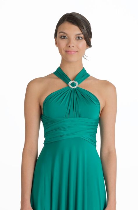 Infinity Dress With Brooch, Henkaa Dress, Infinity Dress Ways To Wear, Infinity Dress Styles, Infinity Clothing, Infinity Wrap Dresses, Infinity Dresses, Infinity Dress Bridesmaid, Brooch Dress