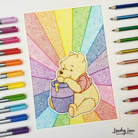 Doodle Art Disney, Hard Sketches, Disney Art Projects, Disney Drawings Sketches, Easy Mandala Drawing, Disney Art Drawings, Doodle Art Drawing, Mandala Art Lesson, Cute Doodles Drawings