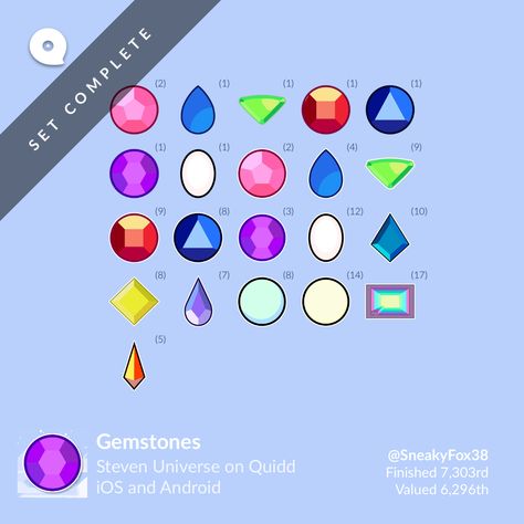 "Gemstones" from Steven Universe on Quidd.  https://app.quidd.co/jn6g/hQXAh4557J Steven Universe, Universe, Map, Gemstones, Anime