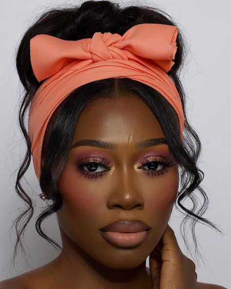 Watch: Ghanaian YouTuber Vanessa Gyimah Gives The 411 On Faking A Nose Job | BN Style Mauve Make Up Look, Colorful Wedding Makeup, Juvias Place Looks, Juvias Place Blush, Pink Makeup Looks Soft, Race Makeup, Vanessa Gyimah, Peach Blush Makeup, Blush For Dark Skin