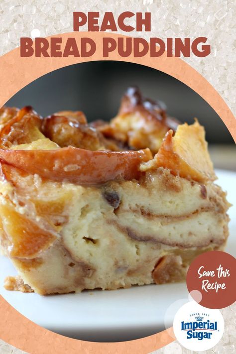 Peach Bread Pudding Recipe, Peach Bread Pudding, Peach Bread Puddings, Bread Pudding Dessert, Peach Bread, Bread Pudding Easy, Bread Puddings, Biscuit Bread, Bread Pudding Recipe