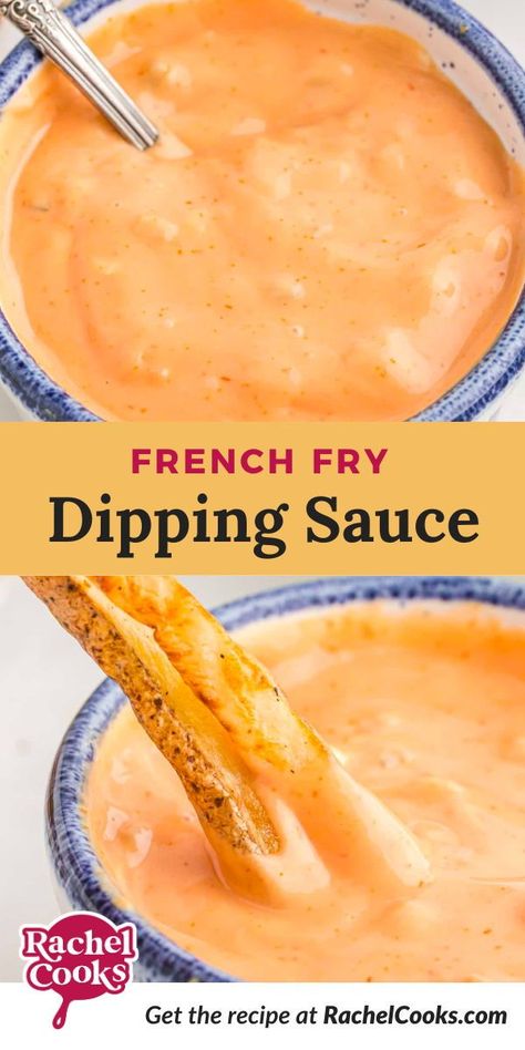 Ready to branch out from plain ketchup with your French fries? This creamy, lightly spicy French fry sauce recipe is the best! French Fry Dipping Sauce, Fry Dipping Sauce, French Fry Sauce, Spicy Ranch Dressing, Spicy Ranch, Easy Sauce Recipe, Ranch Dipping Sauce, Ranch Recipe, Fry Sauce