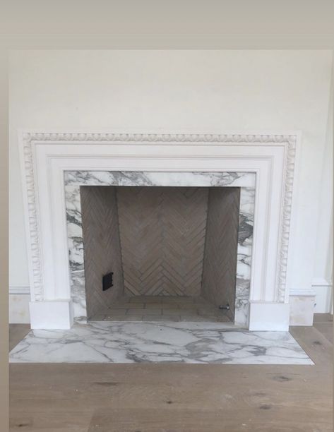 Marble Hearth Fireplace, Bedroom Panelling, Richmond House, House Moodboard, Master Remodel, Fireplace Box, 1930s Semi, Marble Hearth, House Renos