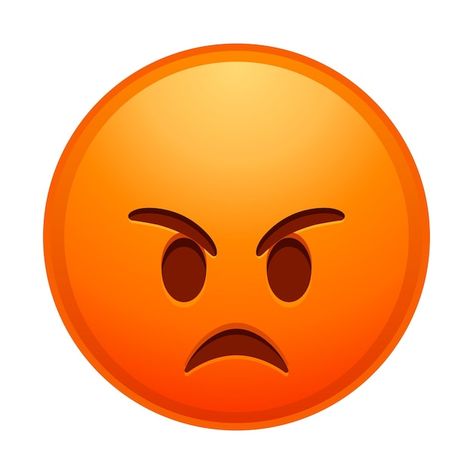 Top quality emoticon angry red face emoj... | Premium Vector #Freepik #vector #angry-face #sad-face #face-expression #angry Angry Face Expression, Angry Emoji Face, Angry Emoticon, Cute Emoticon, Angry Emoji, Emoji Cute, Female Rage, Face Emoji, Angry Face