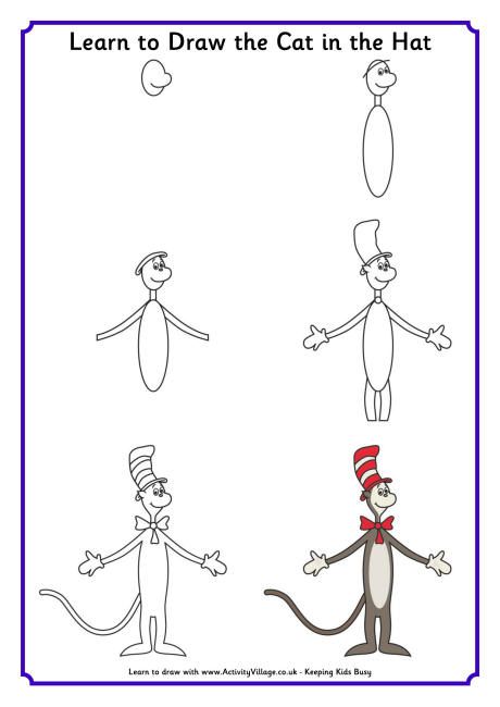 Learn to draw the cat in the hat Dr Seuss Activities, Seuss Classroom, Seuss Crafts, Dr. Seuss, Dr Seuss Week, Dr Seuss Day, Seuss Party, The Cat In The Hat, Cat In The Hat