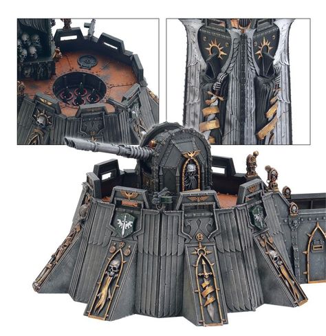 Warhammer 40k Fortress, Killteam Terrain, 40k Fortress, Hive City, Missile Silo, Dark Angels 40k, Robots Tanks, Military Force, Warhammer Imperial Guard