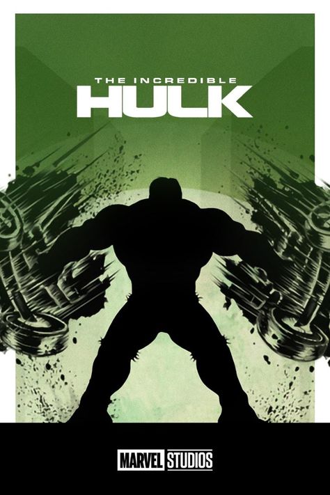 "The Incredible Hulk" Movie Poster The Incredible Hulk 1978, The Incredible Hulk Movie, Hulk 2008, The Incredible Hulk 2008, Hulk Poster, Hulk Movie, Marvel Movie Posters, The Hills Have Eyes, Hulk Art