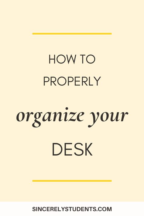 Learn how to organize your study space effectively to be super productive while studying at home! Read this blog post to learn how to be an effective student a your desk. Ideas To Organise Study Table, How To Organize Study Table, Organised Study Table, Clean Study Desk, How To Organize Your Study Table, How To Organise Study Table, Desk Essentials Student, Desk Inspiration Student, How To Organize Your Desk