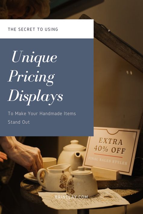 Are you in the craft business and looking for a way to make your handmade items stand out? Utilizing the right pricing displays can make all the difference! The trick is to use unique pricing displays that attract the attention of customers and make them curious enough to buy. To learn more about how to make your pricing displays work for your craft business, click to read more! How To Display Prices At A Craft Fair, Price Display Ideas Craft Fairs, Craft Fair Price Signs Display Ideas, Craft Fair Booth Display, Selling Crafts, Fair Booth, Craft Fairs Booth, Booth Displays, Craft Booth Displays