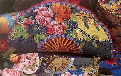 Ehrman Designer KAFFE FASSETT tapestry needlepoint chart only FLOWER FAN CUSHION Kaffe Fassett Needlepoint, Ehrman Tapestry, Iron On Embroidery, Tapestry Cushion, Floral Initial, Tapestry Kits, Needlepoint Tapestry, Embroidery Transfers, Needlepoint Designs