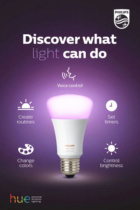 More than just light, Philips Hue is about what you can imagine. Wake up gently to a personal sunrise, turn story-time into a colorful light show, look like you’re home, even when you’re not – all through your smartphone or voice control device. Bring your smart home to life with the most connected light in the world. Smart Lighting Ideas, Uni Room Ideas Uk, Uni Room Ideas, New Bedroom Ideas, Comunity Manager, Philips Lighting, Wireless Lights, Uni Room, New Bedroom