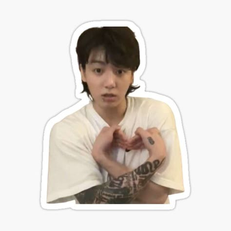 Photos For Stickers, Jungkook Printable, Reaction Stickers, Jungkook Heart, Sticker Heart, Korean Heart, Kpop Stickers Printable, Sticker Kpop, Kpop Sticker