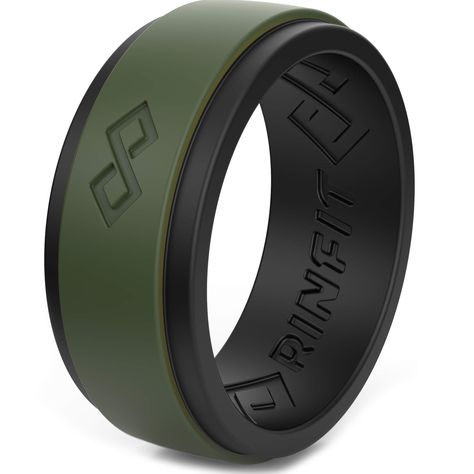 PRICES MAY VARY. Patent-Pending Design: Rinfit silicone wedding band fits any lifestyle or dynamic profession, keeping you comfortable under all conditions by reducing skin contact and moisture accumulation Silicone Wedding Band Men: Choose from a wide variety of sizes and colors of men's silicone rings, or make one of a kind rubber wedding ring sets for him and her, tailored to your taste and style Sized Like Traditional Rings: Flexible yet durable silicone wedding rings ensure comfort while th Silicone Rings For Men, Rubber Rings Wedding, Silicone Wedding Ring, Wedding Ring For Men, Silicone Wedding Band, Silicone Wedding Rings, Silicone Ring, Heavy Machinery, Infinity Ring