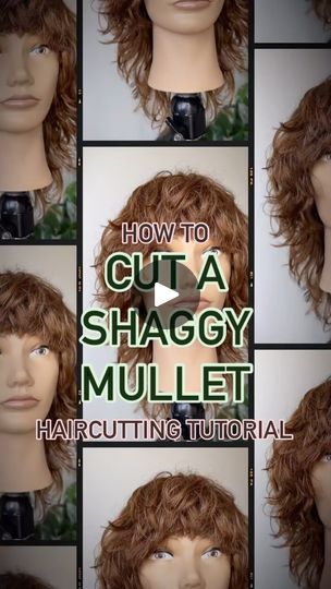 24K views · 3.4K reactions | How To: Shag/Mullet - Haircut Tutorial ✂️
.
Here’s another look into this trending haircut! Many of you have feedback regarding whether it’s a shag, a mullet or…neither!? 
.
To me, this is a shorter, exaggerated & more blunt version of my typical layering. Paired with the natural texture of this mannequin, it looks pretty shaggy to me! 
.
Get the look with @arcscissors Paragon II 7” scissors - literally made with Super Gold Japanese Steel - perfect for blunt lines on any texture or density ✂️ use CODE JUSTIN15 for 15% off! 
.
I’d love to hear your thoughts! Leave a comment with your opinion and follow for more haircutting inspiration and education! 
.
#btconeshot2024_cutvideo #hairvideos #hairtutorials #hairideas #haircuts #haircut #haireducation #haireducator How To Cut Shaggy Layers, Diy Mullet Haircut, How To Cut A Mullet, Modern Mullet Women Shag, Diy Shag Haircut Tutorial, Diy Shag Haircut At Home, Shag Tutorial, Mullet Tutorial, Shag Mullet