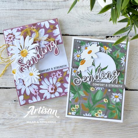 Fresh As A Daisy Stampin Up Cards, Su Fresh As A Daisy Dsp, Stampin Up Fresh As A Daisy Dsp, Stampin Up Delightful Daisy Dsp Cards, Stampinup Fresh As A Daisy, Fresh As A Daisy Dsp, Su Daisy Garden Cards, Cheerful Daisy, Sending Smiles