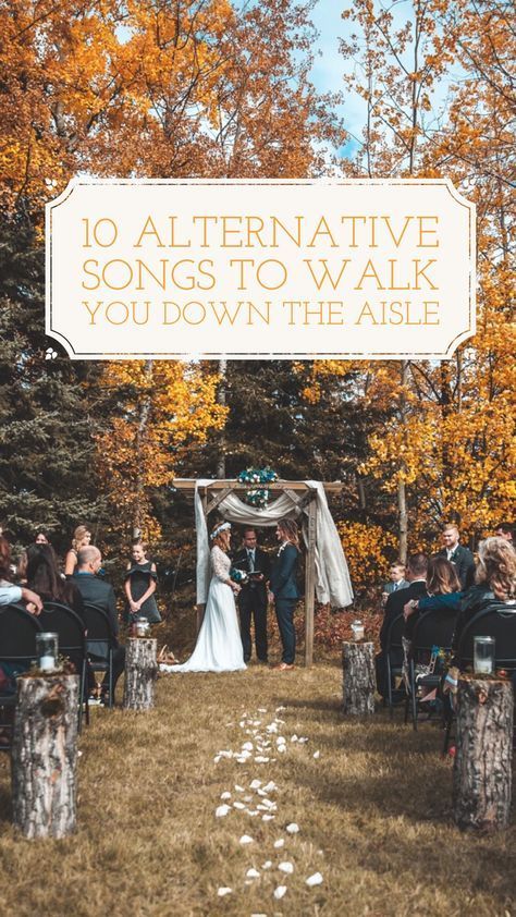 10 Different Songs To Stroll You Down The Aisle On Your Marriage ceremony Day  #aisle #alternative #songs Wedding March Songs, Alternative Wedding Songs, Wedding Aisle Songs, Wedding Processional Music, Bride Entrance Songs, Processional Wedding Songs, Unique Wedding Songs, Country Wedding Songs, Alternative Songs