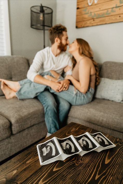 In Home Announcement Photos, In Home Baby Announcement, At Home Baby Announcement Photoshoot, At Home Pregnancy Announcement Photos, Indoor Pregnancy Announcement, Intimate Pregnancy Announcement, Pregnancy Announcement Photos At Home, Ultrasound Pictures Announcement, Pregnancy Announcement At Home