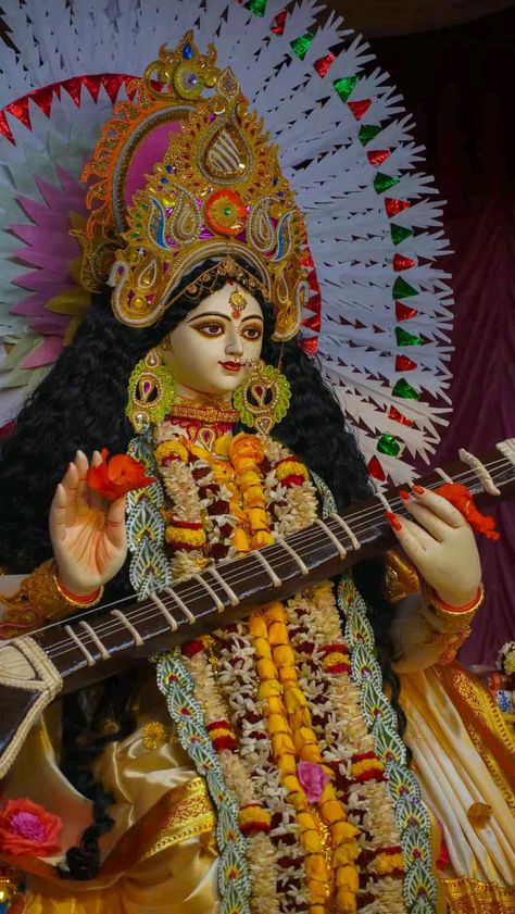 Bengali Saraswati Idol, सरस्वती माता फ��ोटो Hd, सरस्वती माता Hd, Saraswati Maa Hd Wallpaper, Sarswati Maa Wallpapers Full Hd, Ma Durga Wallpaper, Saraswati Wallpaper, Durga Wallpaper, Maa Pic