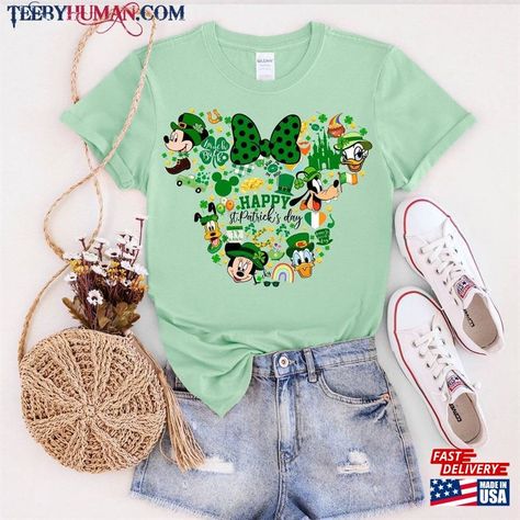 Disney Couple Shirts Mickey St Patrick's Day Shirt Sweatshirt Classic Check more at https://teebyhuman.com/product/disney-couple-shirts-mickey-st-patrick-s-day-shirt-sweatshirt-classic/ Disney Couple Shirts, Disney Couples, Couple Shirts, Spring Break, St Patrick, St Patricks Day, Disney, Sweatshirts