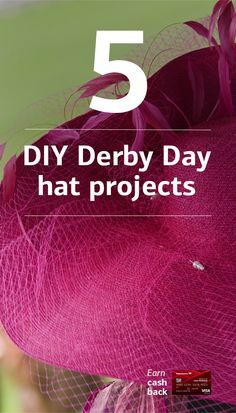 Feathers. Flowers. Fascinators. Celebrate Derby Day in style with 5 DIY hat tutorials that are sure to turn heads.   Plus, earn cash back on supplies at the store with the BankAmericard Cash Rewards™ credit card. Learn more: http://go.bofa.com/6q2lf Kentucky Derby Party Hats Diy, Decorate Hats Diy Ideas, Making Hats For Women, Diy Fascinator Hat, Diy Derby Fascinator, Diy Derby Hat Ideas, Kentucky Derby Hats Diy Ideas, Kentucky Derby Sun Hat For Western-themed Events, Adjustable Costume Hats For Kentucky Derby And Western-themed Events