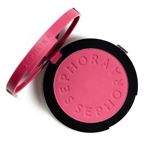 Sephora Hey Jealousy Colorful Blush ($14.00 for 0.12 oz.) is a vivid, medium-dark raspberry pink with strong, cool blue undertones and a flat, matte finish. Semi-sheer, buildable coverage Drier, almost chalky-feel, firmer in the pan Picked up decently with a brush, blended out without much effort Looked flatter/slightly dry on skin Prone to fading (seven hours of good wear, faded faster than typical for powder blushes) Colorful Blush, Blush Sephora, Sephora Blush, Winter Palette, Money On My Mind, 2024 Christmas, Raspberry Pink, Blush Palette, Winter Magic