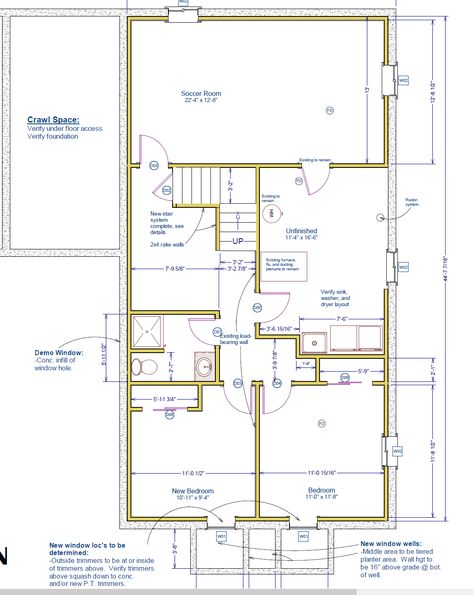 Improve your Home’s Flow: Consider Moving the Stairs | Blog Move Staircase, Concrete Room, Steep Staircase, Treads And Risers, Open Staircase, Brick Ranch, Parents Room, Basement Stairs, Building Code