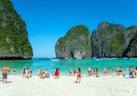 Best Beaches in the World - Thrillist Maya Bay, Family Summer Vacation, Australia Vacation, Koh Chang, Cheap Vacation, Cheap Holiday, Wallpaper Tumblr, Tropical Beaches, Holiday Packages