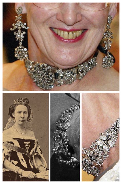 Danish Royal Jewels, Royal Crown Jewels, Princess Louise, Visit Denmark, Royal Jewellery, Queen Margrethe Ii, Choker Collar Necklace, Long Pearl Necklaces, Historical Jewellery