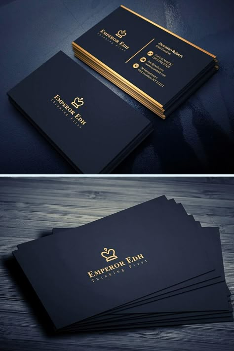 Visiting Cards Design Business, Visiting Cards Design, Lawyer Business Card, Business Card Design Black, Elegant Business Cards Design, Business Cards Layout, Visit Card, Gold Business Card, Graphic Design Business Card