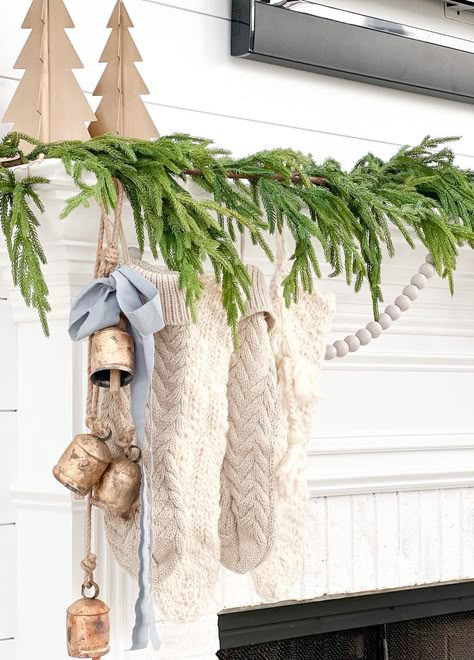 Norfolk Garland, Organic Coastal, Coastal Ornament, Coastal Christmas Tree, Tinsel Christmas Tree, Coastal Christmas Decor, Coastal Holiday, Grandmas Christmas, Christmas Mantle Decor