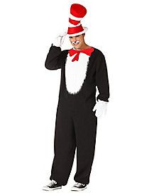 Cat In The Hat Costume, Velour Jumpsuit, Plus Size Costume, The Cat In The Hat, Storybook Characters, Red Bow Tie, Dr Suess, Cat Tail, Cat In The Hat