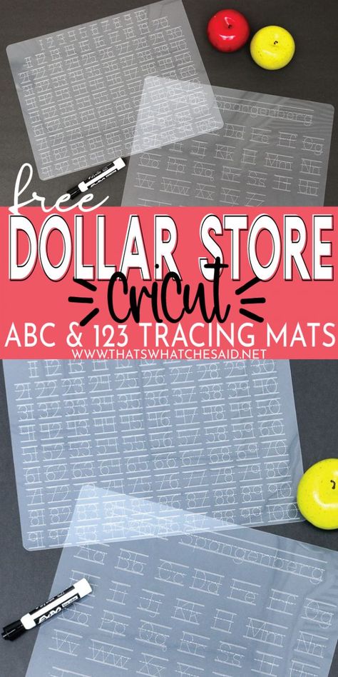 Dollar Tree Silhouette Projects, Cricut Dollar Store Projects, Cricut For Homeschool, Kindergarten Cricut Projects, Dry Erase Vinyl Projects Cricut, Diy Acrylic Game Board, Free Felt Svg Files For Cricut, Cricut Classroom Projects, Preschool Cricut Ideas