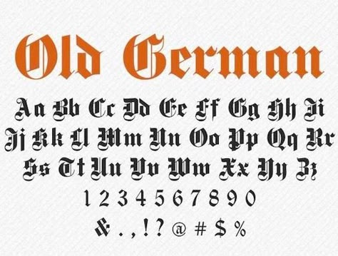 German Font Alphabet, German Gothic Font, Old Fonts Vintage, German Typography, Vintage Calligraphy Fonts, German Calligraphy, Font Ideas Handwritten, Font Ideas Dafont, Alphabet Old English